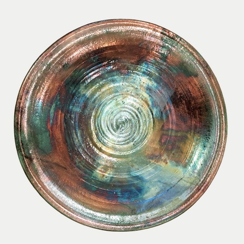 MW-364 Raku Platter 23 at Hunter Wolff Gallery